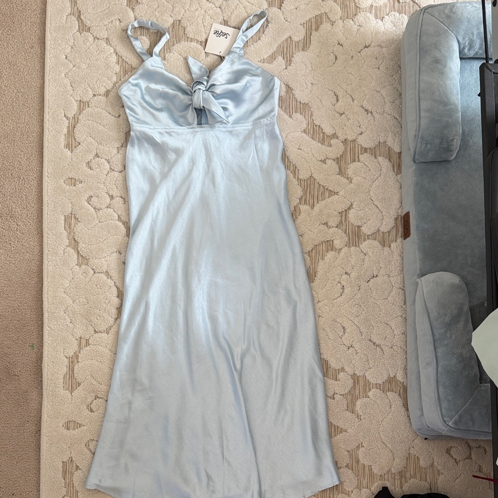 Satin nwt selfie Leslie dress